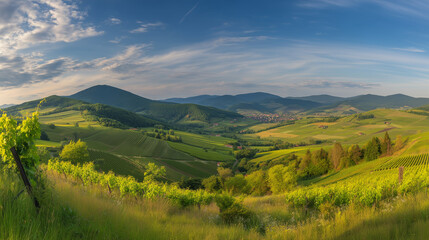 Obraz premium mountain landscape in the summer