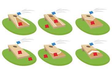 Cornhole Board With Bean Bag  Collection