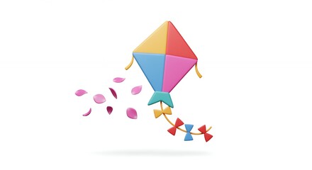 Colorful kite illustration