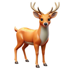 Obraz premium Realistic 3D Deer Render