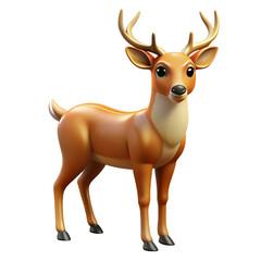 Fototapeta premium Realistic 3D Deer Render