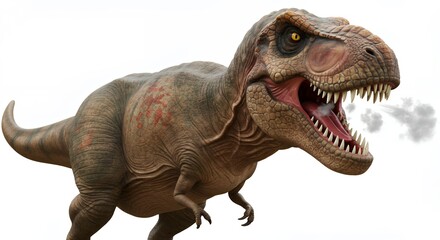 Tyrannosaurus rex illustration isolated on white