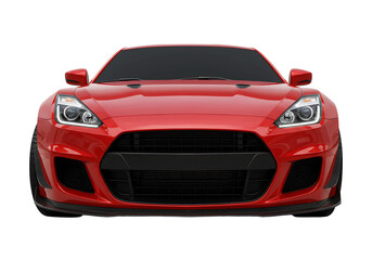 Red Sports Car Front View