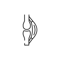 Tendon icon design with white background stock illustration