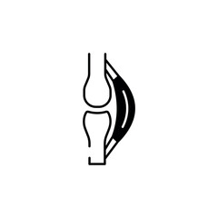 Tendon icon design with white background stock illustration