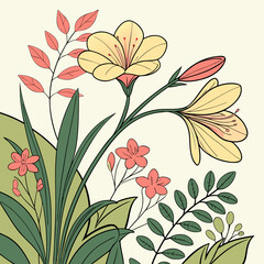 floral background with flowers