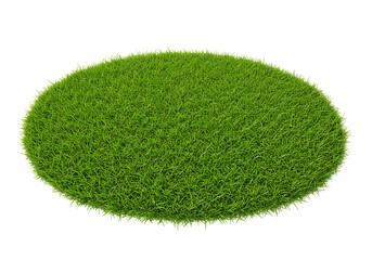 Round Grass Patch Isolated