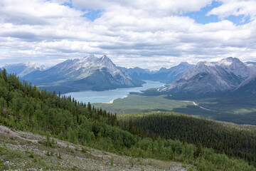snow covered mountains