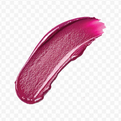 realistic 3d smooth glossy lipstick swatch smear smudge in different color style isolated on transparent background	

