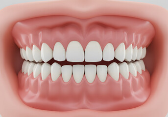 Obraz premium Human teeth closeup view