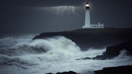 Lighthouse Storm: A Beacon in the Tempest