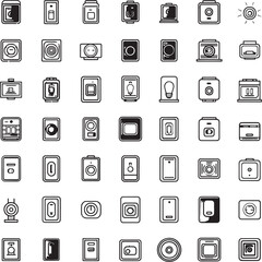 Minimalist Smart Light Dimmer Icon Line Style