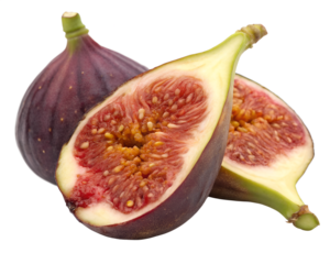 Fresh organic fig fruit png with transparent background juicy food image