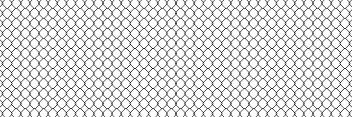 Steel wire chain link fence. Vector illustration © Sunil