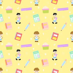 Back to school pattern 