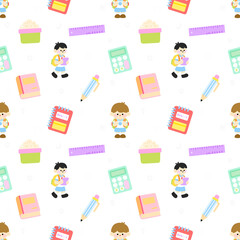 Back to school pattern 