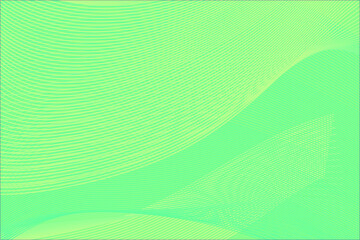 Abstract Green Background with Wavy Lines for Modern Design Projects