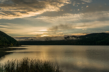 Sunrise over the lake