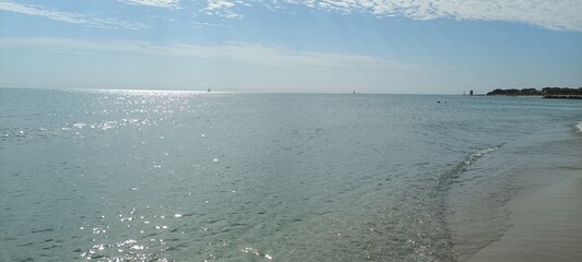 view of the sea from the beach