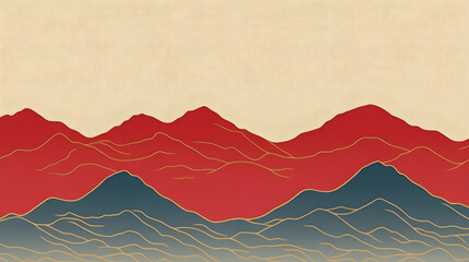 red blue mountains background