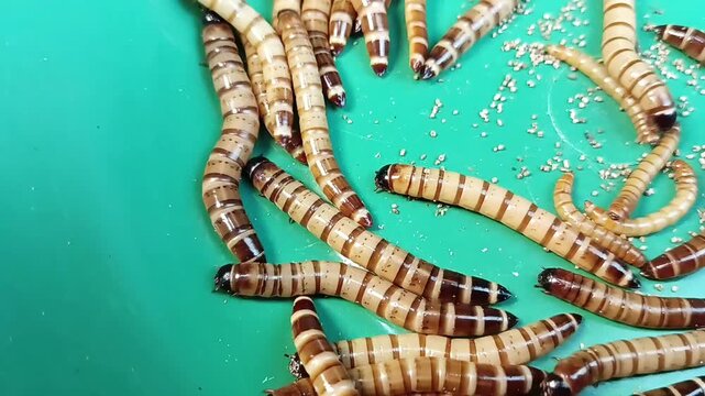 Zophobas atratus is a species of darkling beetle