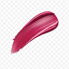 realistic 3d smooth glossy lipstick swatch smear smudge in different color style isolated on transparent background	
