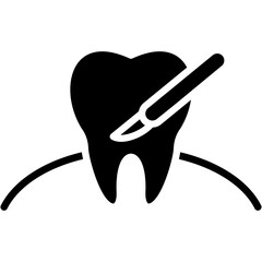 oral surgery  glyph icon