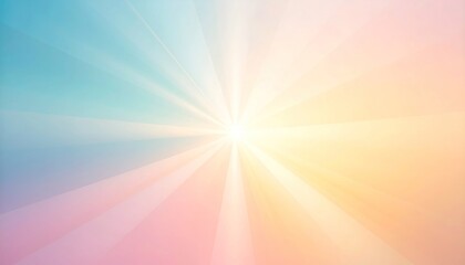 Obraz premium Abstract Sunburst Pattern with Pastel Colors Light Beaming from the Center as a Vivid Background