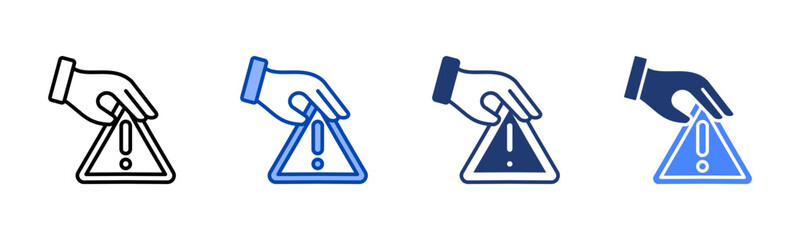 Intervention icon set multiple style collection