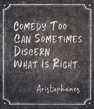 what is right Aristophanes