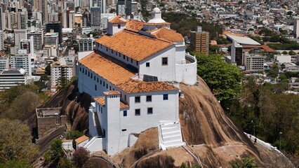 Convento da Penha, em Vila Velha, Espírito Santo, é um importante santuário mariano e um dos...