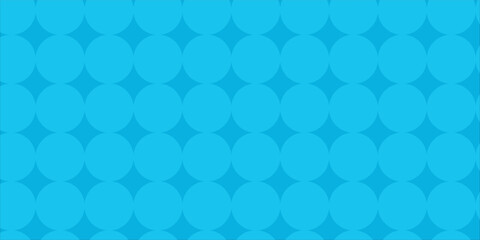 Seamless Retro Circle Pattern Background in blue Tones