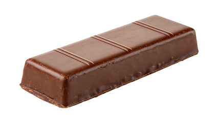 Rectangular chocolate confection with smooth surface and scored lines candy sweet
