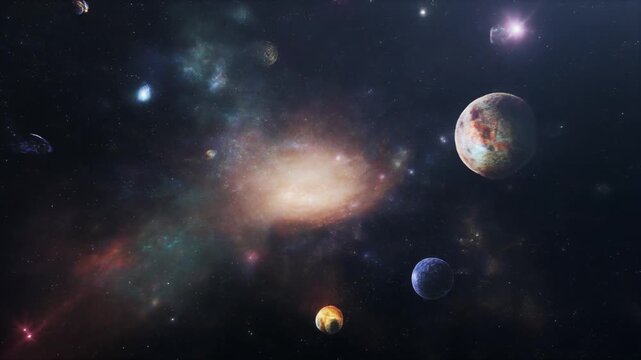 Flying Through Deep Space &ndash; Nebulae and Stars in Motion