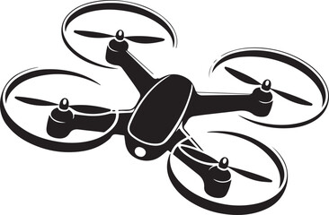 Flying Drone Silhouette Vector

Quadcopter Technology Illustration

Remote-Controlled Drone Design

Modern Drone in Flight Graphic

Aerial Drone Silhouette Art