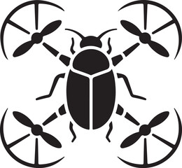 Flying Drone Silhouette Vector

Quadcopter Technology Illustration

Remote-Controlled Drone Design

Modern Drone in Flight Graphic

Aerial Drone Silhouette Art