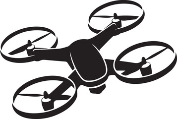 Flying Drone Silhouette Vector

Quadcopter Technology Illustration

Remote-Controlled Drone Design

Modern Drone in Flight Graphic

Aerial Drone Silhouette Art