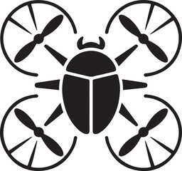 Flying Drone Silhouette Vector

Quadcopter Technology Illustration

Remote-Controlled Drone Design

Modern Drone in Flight Graphic

Aerial Drone Silhouette Art