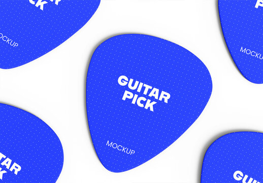 Guitar Pick Mockup Template