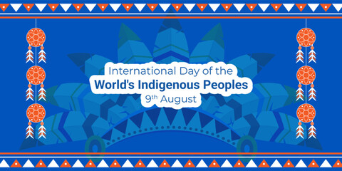 Vector illustration of International Day of the World's Indigenous Peoples social media template