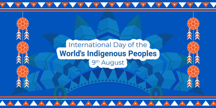 Vector illustration of International Day of the World's Indigenous Peoples social media template