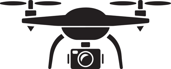 Flying Drone Silhouette Vector

Quadcopter Technology Illustration

Remote-Controlled Drone Design

Modern Drone in Flight Graphic

Aerial Drone Silhouette Art
