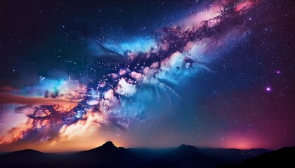 Fototapeta premium details of milky way background