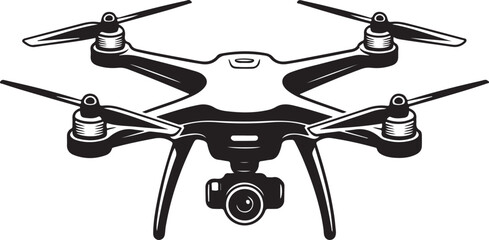 Flying Drone Silhouette Vector

Quadcopter Technology Illustration

Remote-Controlled Drone Design

Modern Drone in Flight Graphic

Aerial Drone Silhouette Art