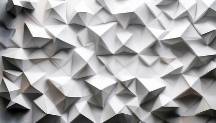 white abstract irregular geometric polygons background wallpaper banner pattern top view flat lay from above