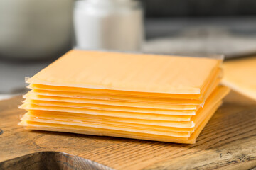 Unhealthy Wrapped American Cheese Slices