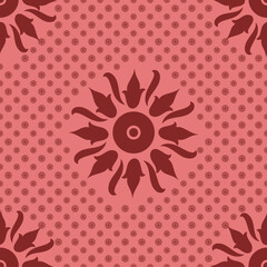 Traditional ethnic block print seamless pattern repeat design 