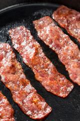 Homemade Cooked Healthy Turkey Bacon
