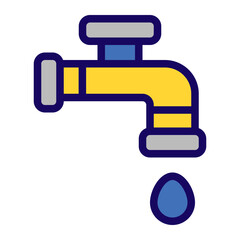 Water Supply outline flat