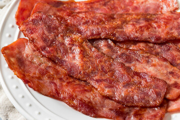 Homemade Cooked Healthy Turkey Bacon